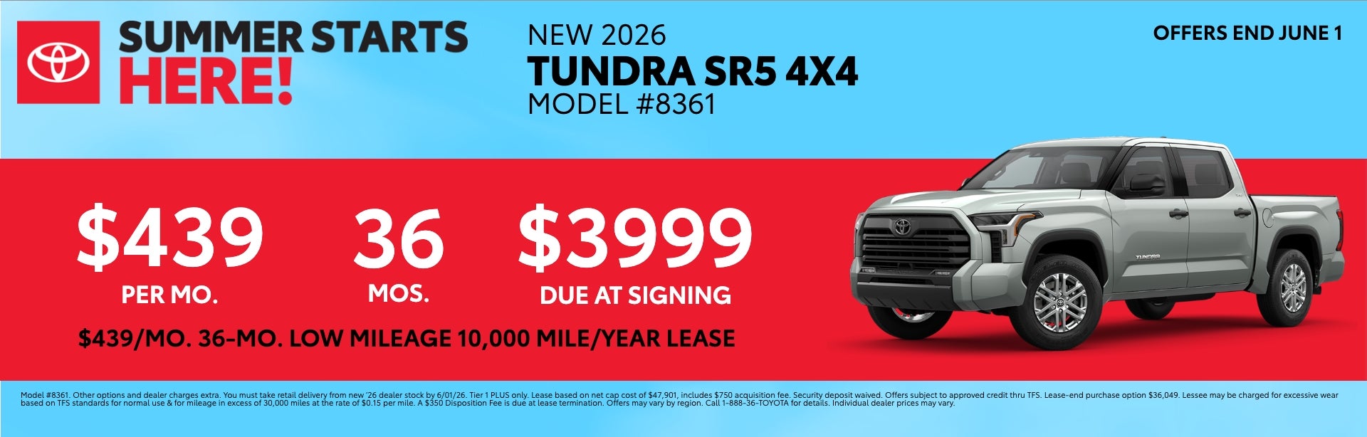 Lease the NEW Tundra at Toyota South in Richmond KY