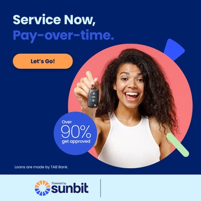 Service now and pay over time!