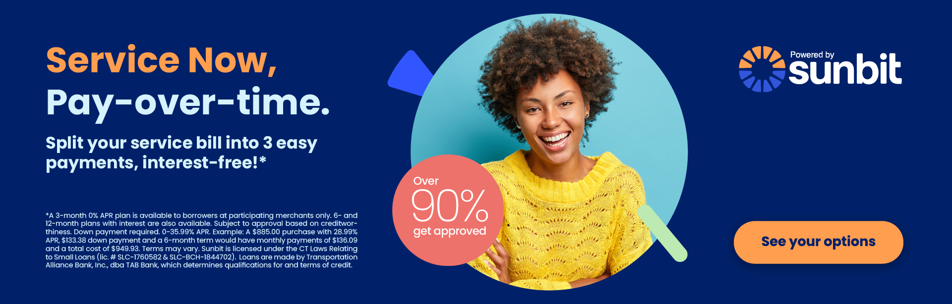 Service now and pay over time at Toyota South