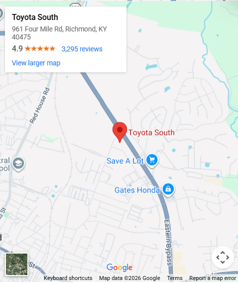 Toyota South Homepage Map