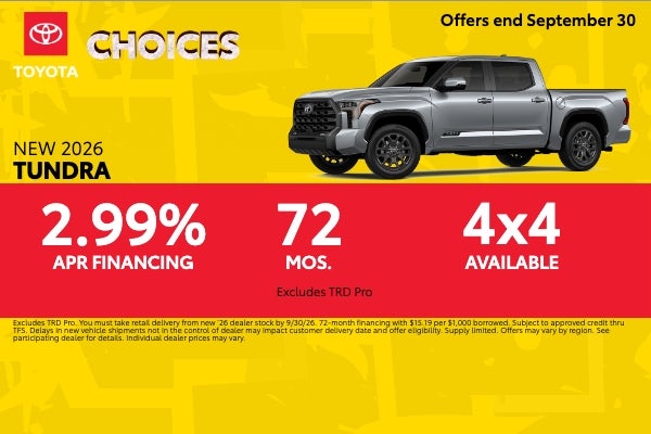 Lease the NEW Tundra at Toyota South